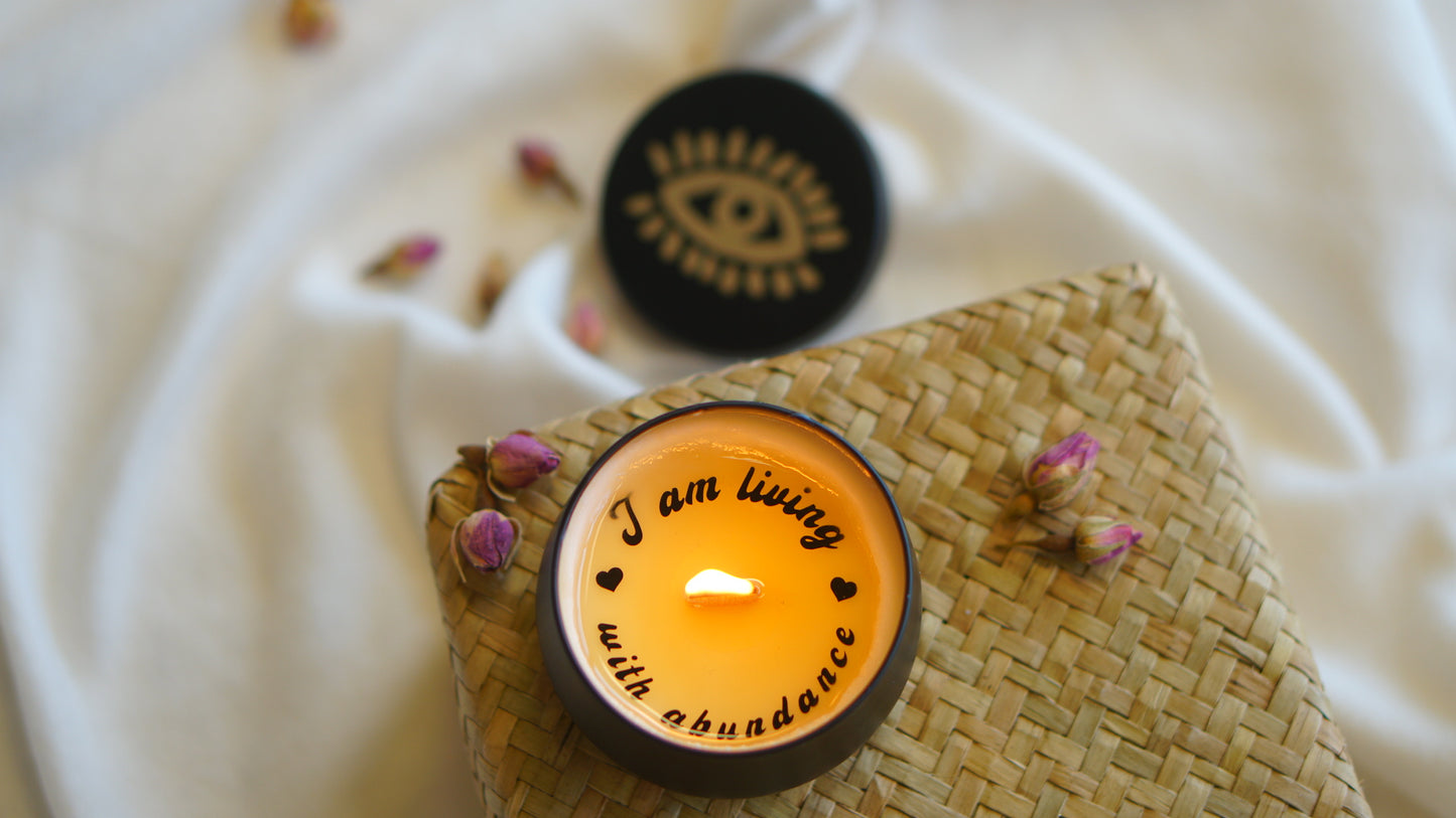 Abundance Secret Message Candle