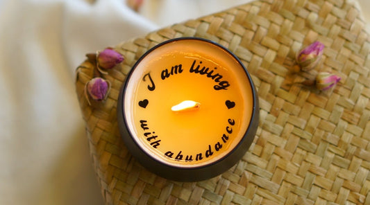 Abundance Secret Message Candle