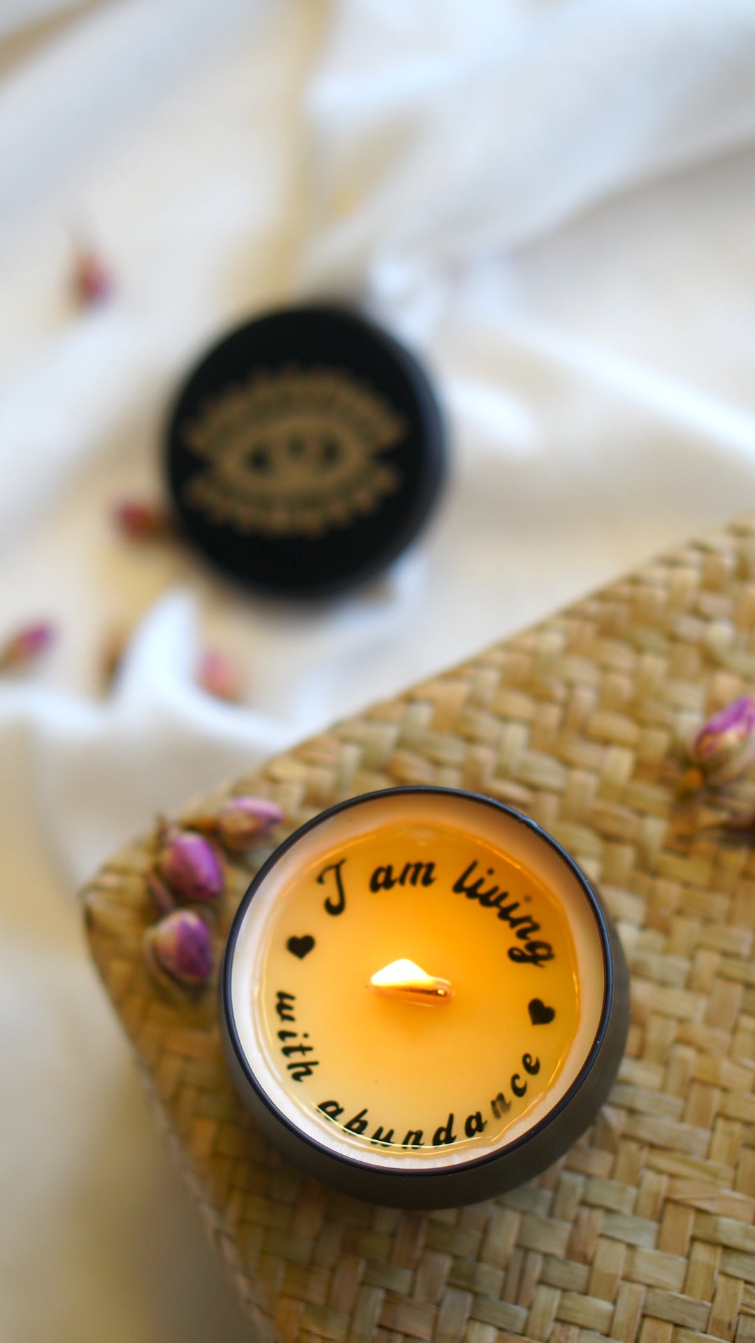 Abundance Secret Message Candle