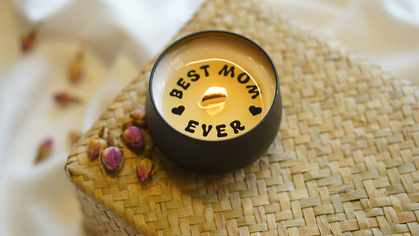 Best Mum Ever Secret Message Candle