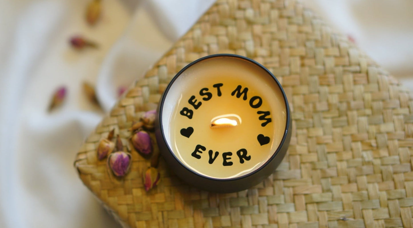 Best Mum Ever Secret Message Candle