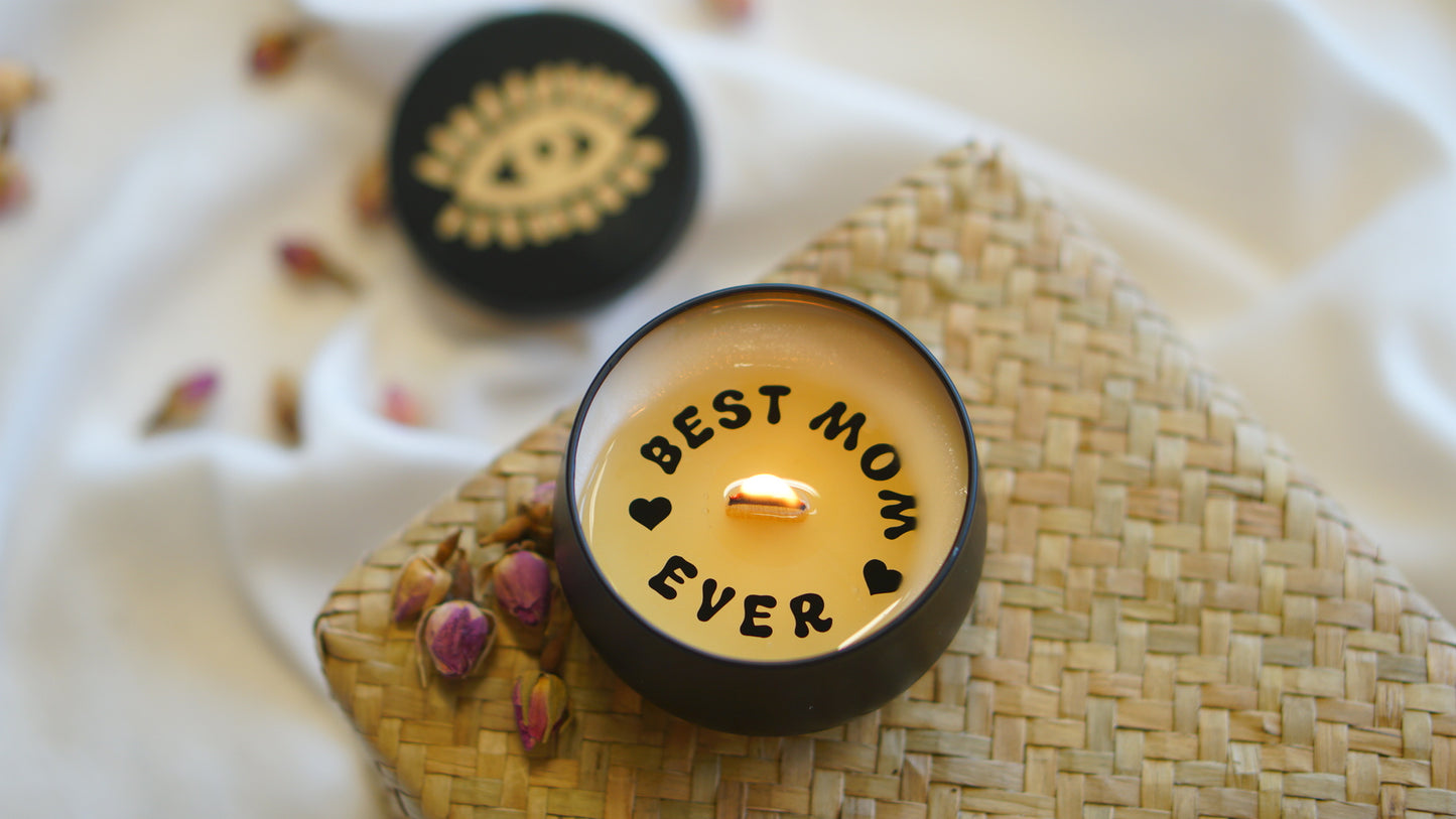 Best Mum Ever Secret Message Candle