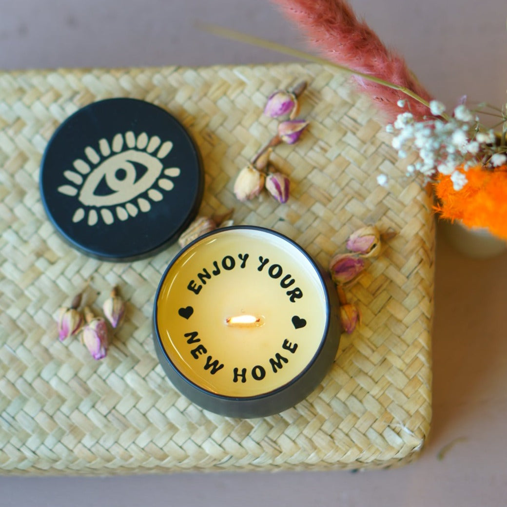 Enjoy Your New Home Secret Message Candle