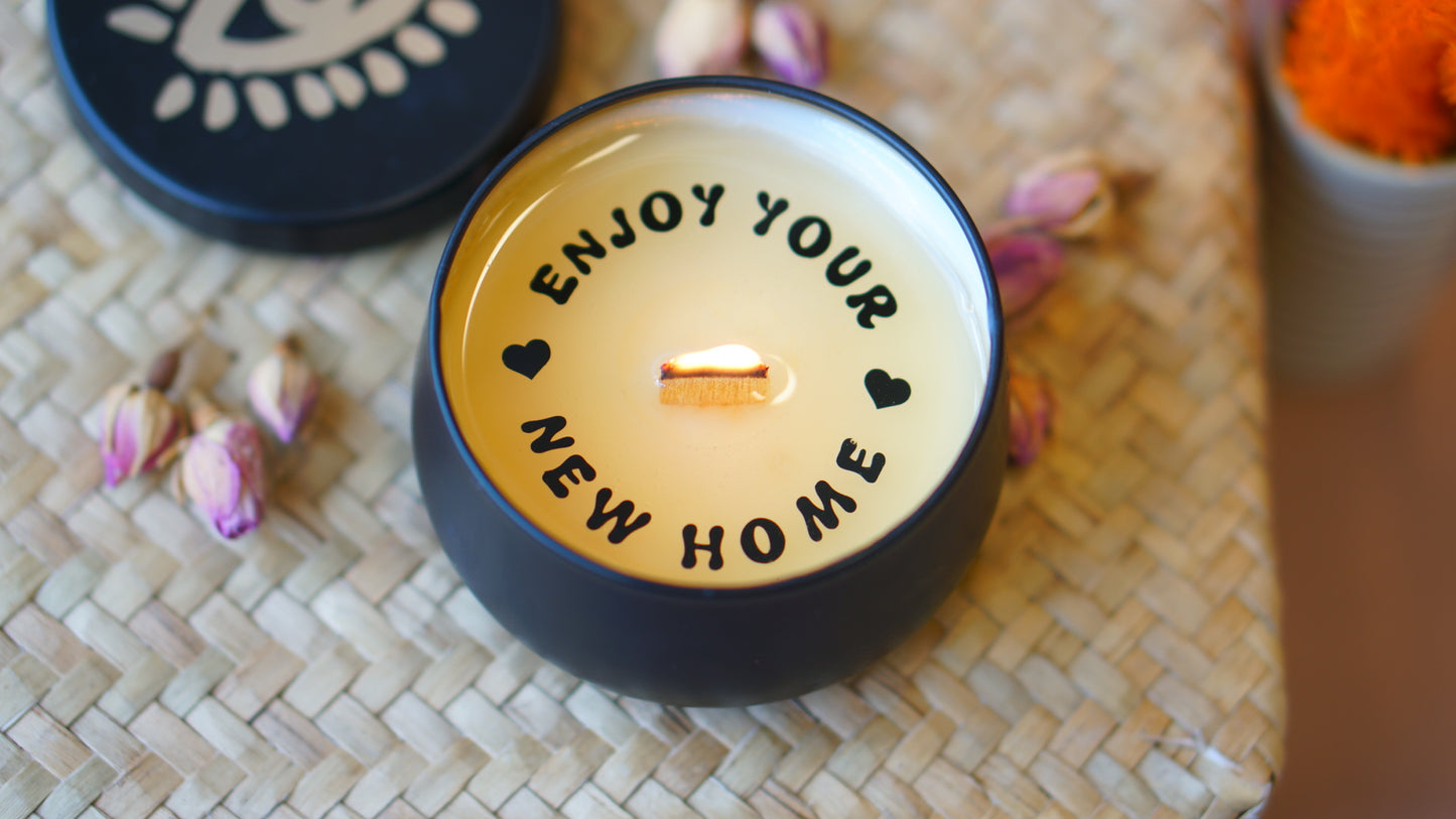Enjoy Your New Home Secret Message Candle