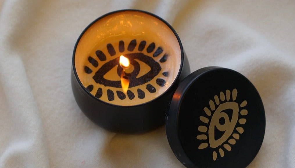 Evil Eye Secret Message Candle