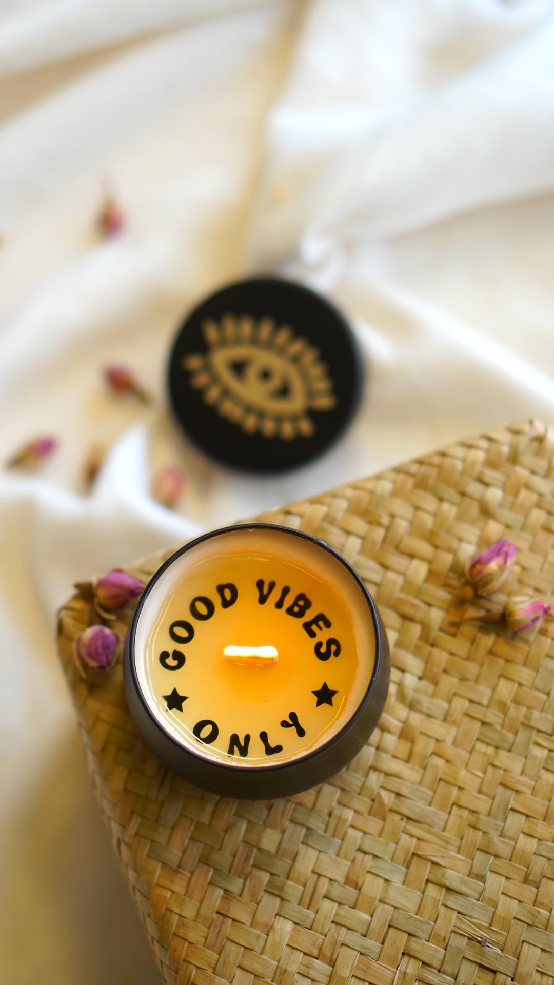 Good Vibes Only Secret Message Candle