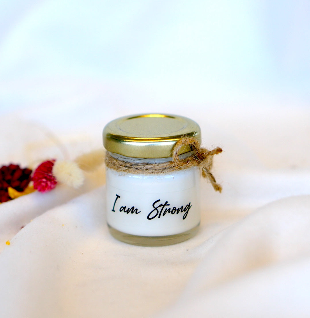 I am Strong Mini Affirmation Candle