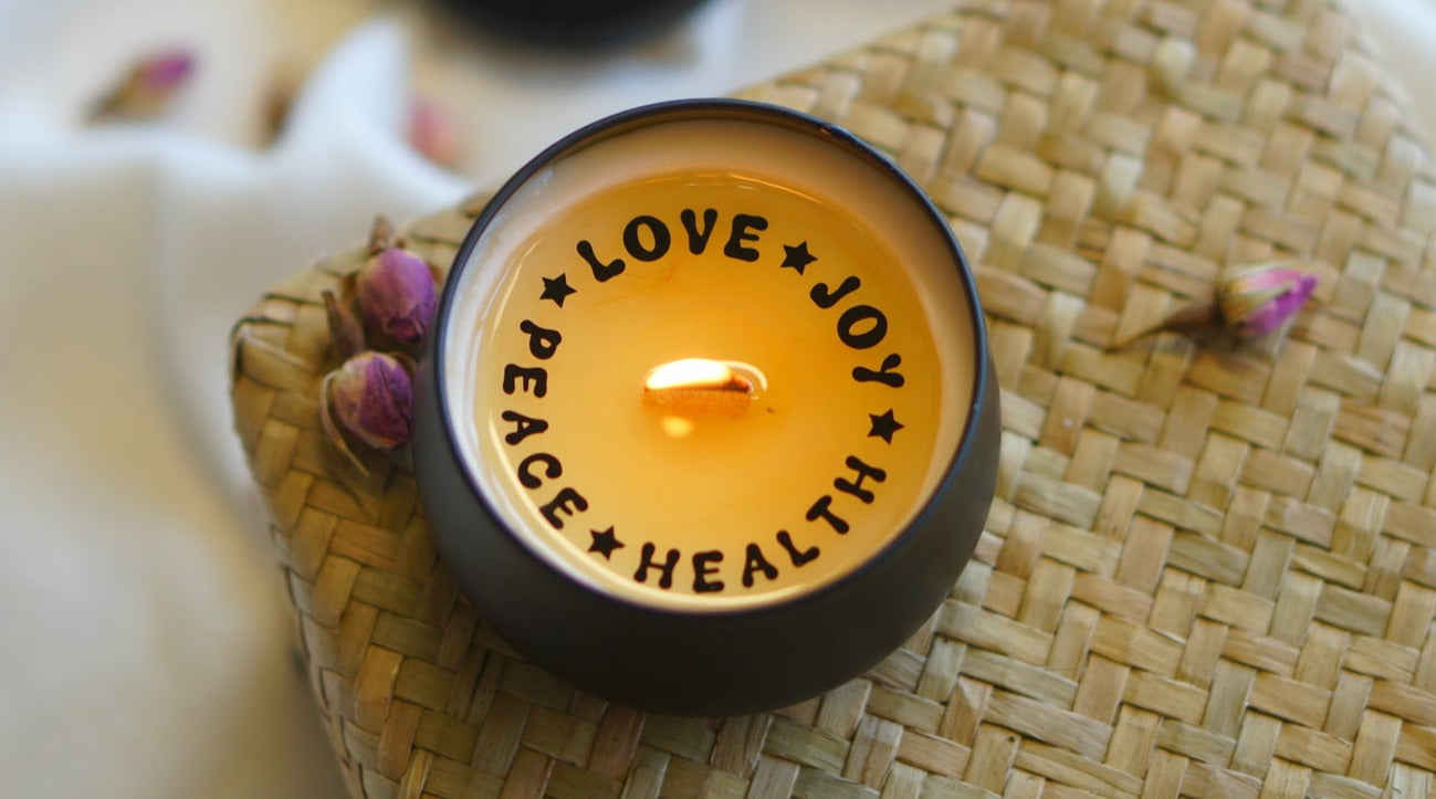 Love Joy Peace Health Candle