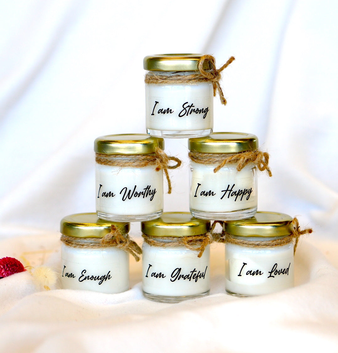 I am Grateful Mini Affirmation Candle