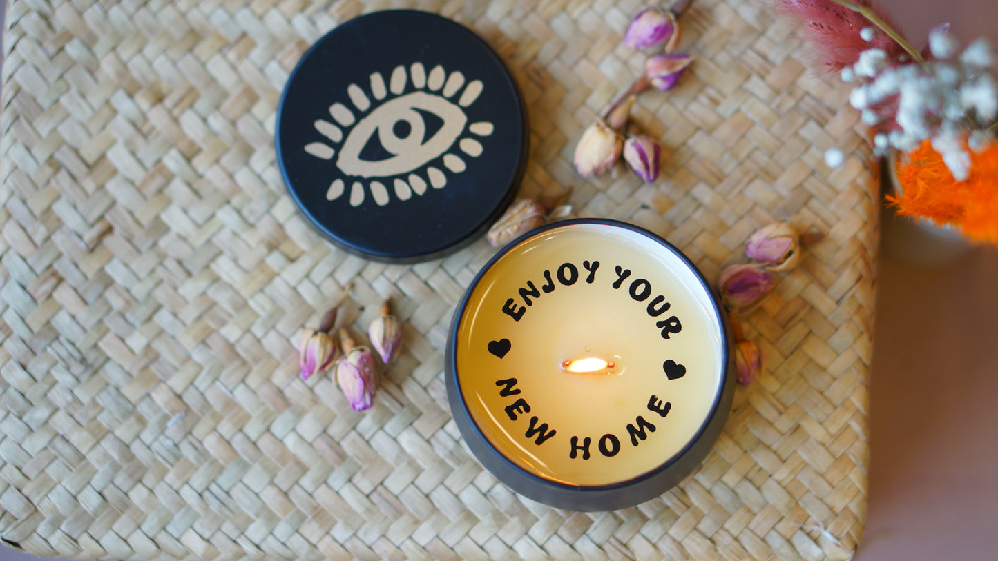 Enjoy Your New Home Secret Message Candle