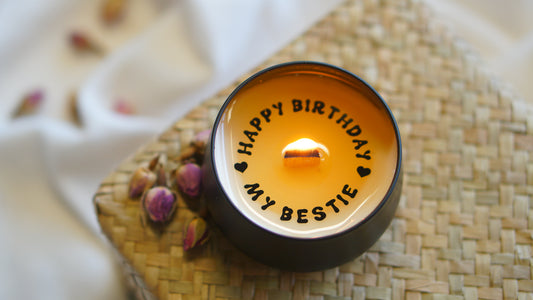 Happy Birthday My Bestie Secret Message Candle