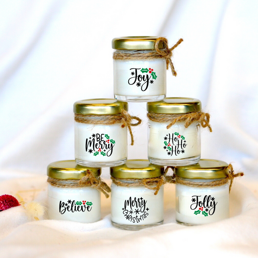 Stocking Filler Christmas Mini Candle Set